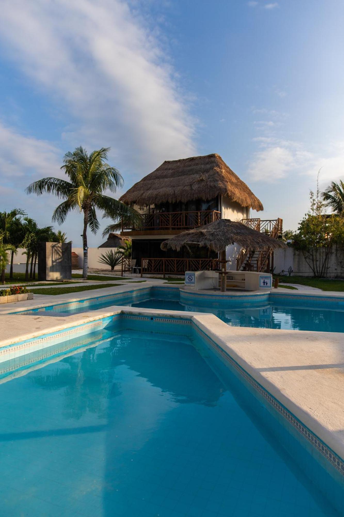 Kabanas & Beach Club Ojo De Agua Пуэрто-Морелос Экстерьер фото
