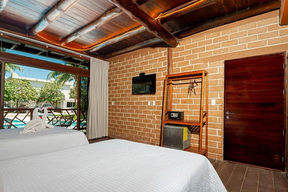 Kabanas & Beach Club Ojo De Agua Пуэрто-Морелос Экстерьер фото