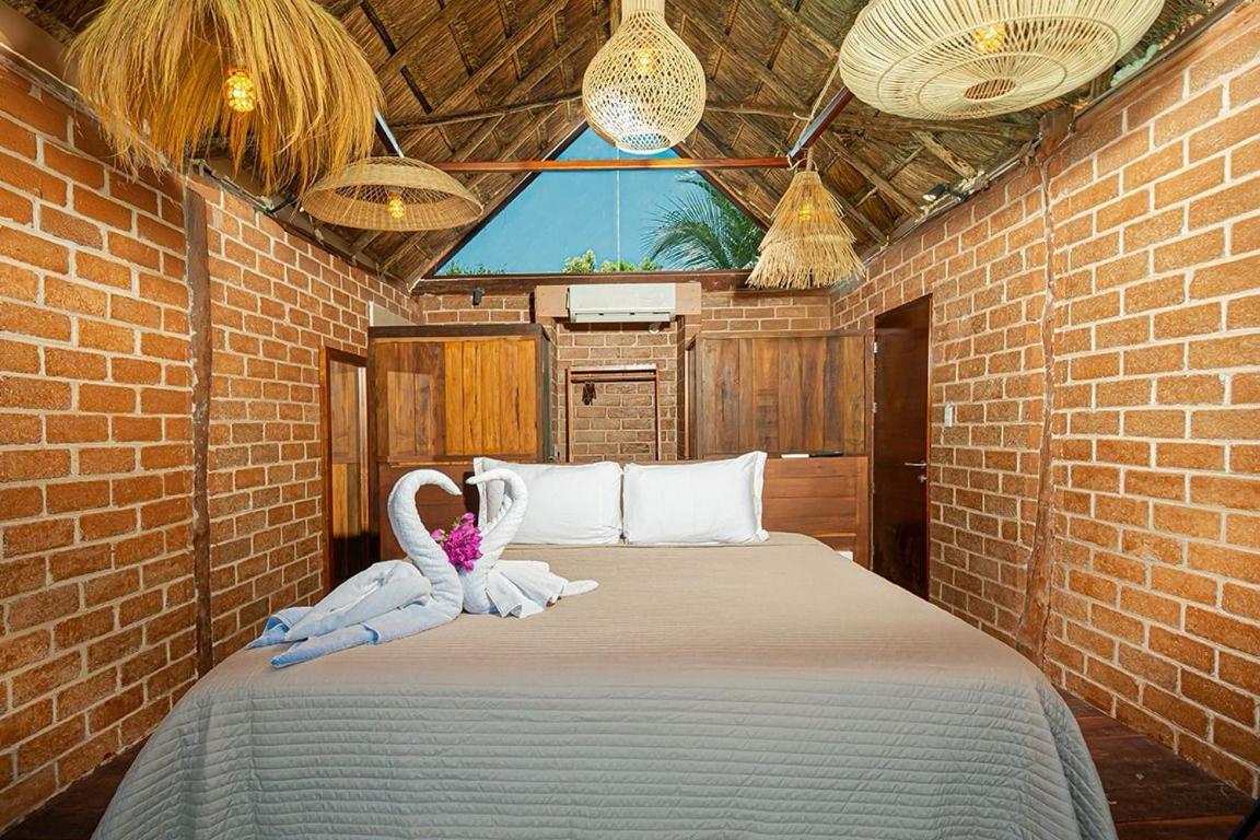 Kabanas & Beach Club Ojo De Agua Пуэрто-Морелос Экстерьер фото